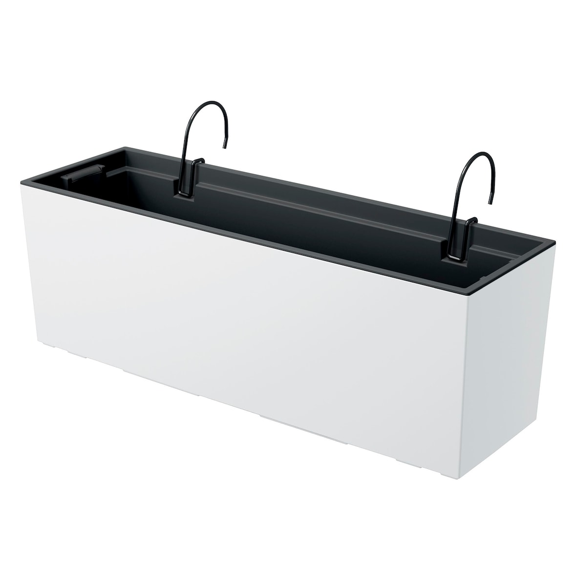 Prosperplast - Maceta URBI CASE W - 58x18x19,5cm en color Blanco