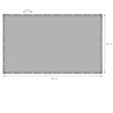 thumbnail of ECD Germany Abdeckplane 3x5 m 15 m² 260 g/m² Grau PE Wasserdicht Reißfest Gewebeplane Schutzplane Gartenplane Auto