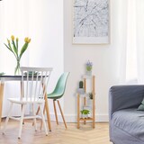 thumbnail of Relaxdays Pflanzenständer, 4 Ablagen, innen, Bambus & Kunststoff, HxBxT: 78 x 28 x 34 cm, Blumenständer, natur/weiß