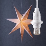 thumbnail of Kabel mit E14 Lampenfassung für Leuchtsterne und Hängeartikel 3,5m mit Schalter