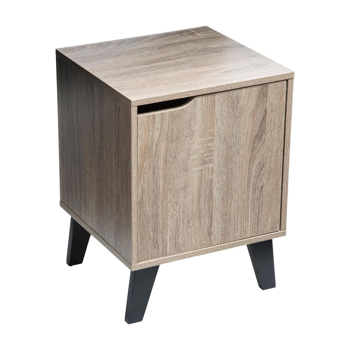 FIVE - Nachttisch in Braun und Schwarz, 34,5 x 32,5 x 47 cm