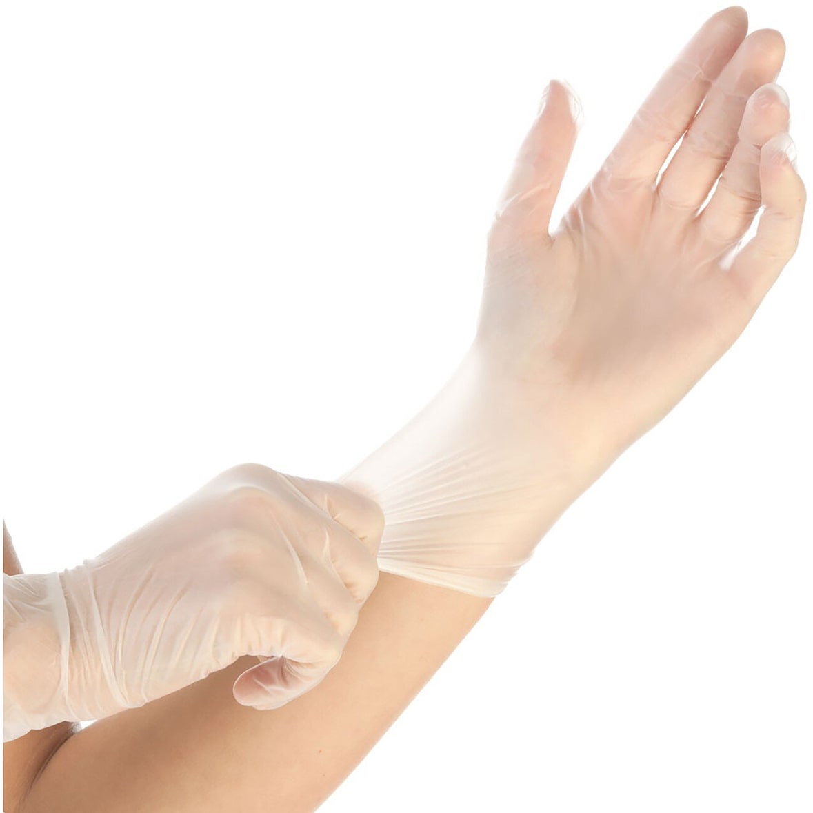 Hygonorm VINYL-Handschuhe IDEAL LIGHT puderfrei, leichte Qualität, Größe L