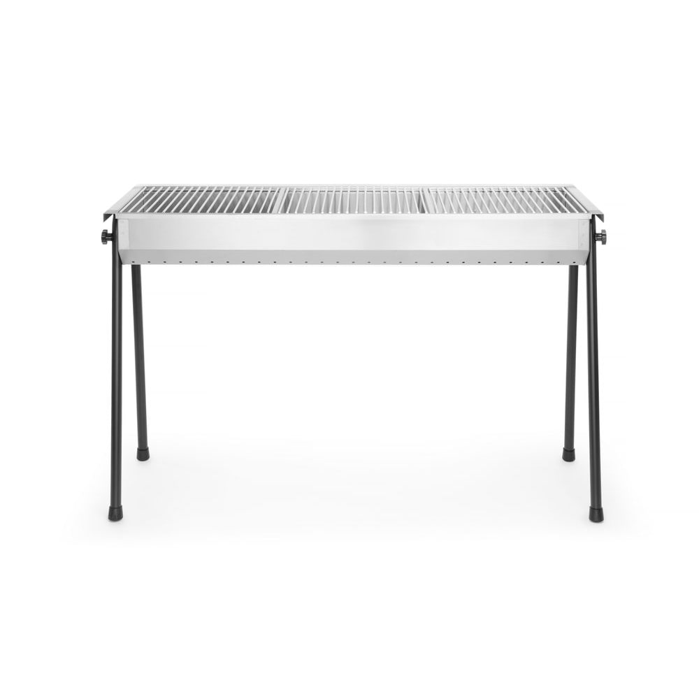 Barbecue a carbone Hendi Resto con 3 griglie in acciaio inox per uso esterno