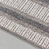 thumbnail of Carpetsale24 In- & Outdoor Teppich 160x230 cm, Wetterfest & Robust, Flachgewebe mit Bordüren-Design in Creme & Grau, für Terrasse, Balkon, Küche