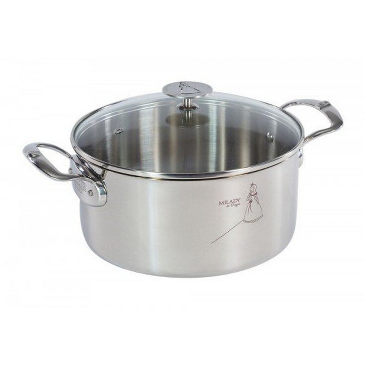 DE BUYER faitout inox 28cm + couvercle 3427.28