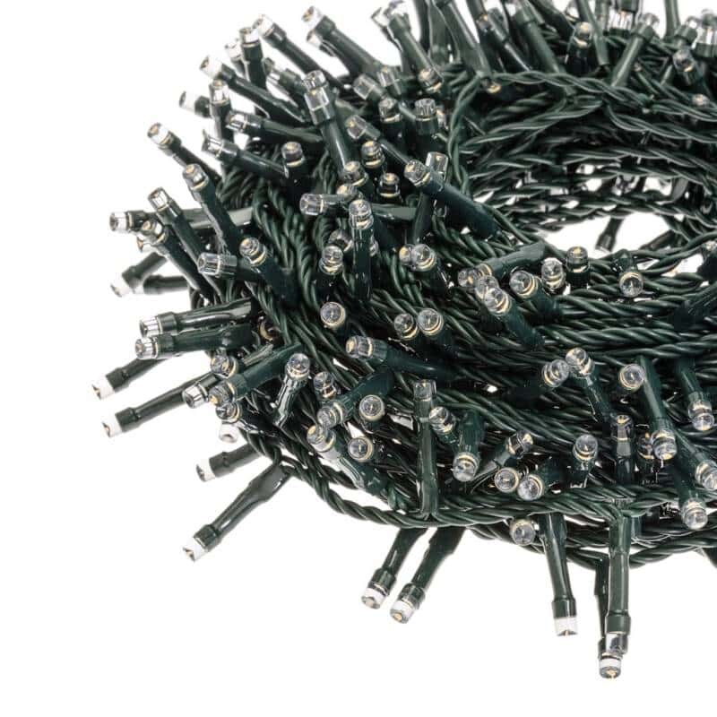 EMOS Guirlande Lumineuse LED Multicolore Pour Intérieur Et Extérieur De 8 M De Long IP44 Multicolore Avec 80 LED 5 M De Câble Et Alimentation Fonction Minuterie 6 Heures Pour Fête