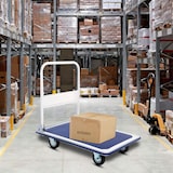 thumbnail of Carro DASCK Plataforma de Carga Plegable con Ruedas – 150 kg – Acero Reforzado – Compacto y Robusto – Azul/Blanco