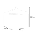 thumbnail of Gazebo richiudibile pieghevole 3 X 3 Nero ricoperto in PVC impermeabile