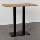 thumbnail of Gastro Stehtisch 140x80 cm | Eiche Artisan | Gusseisen Gestell