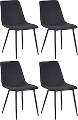 thumbnail of 4er Set Esszimmerstühle Telde Stoff schwarz