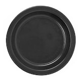 thumbnail of MONOUSO - Prato Plastico PS Reutilizável Raso Preto Ø220mm (25 Uds)