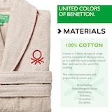 thumbnail of Benetton - Bademantel L/XL 100% Baumwolle 360GSM in Beige und Rot - Rainbow Be