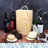 thumbnail of Espirito Rebelde Cassa di Legno per Vino 195x95x320 mm (2 Bottiglie) - Scatola di Legno per Vino, Cofanetto Vino, Confezione Regalo per Bottiglie