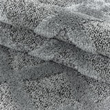 thumbnail of Teppich Wohnzimmer 3D Geometrisch Modern Waschbar Strapazierfähig Esszimmer OEKO-TEX Rund Grau 80x80 cm Gekettelt – GENF von Kadima Design