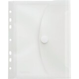 thumbnail of Sichttasche A5, hoch, umlaufende Dehnfalte, farblos matt transparent, mit Klettverschluss, 225 x 190 x 0,2 mm (HxBxT)