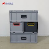 thumbnail of PROREGAL SuperSparSet 10x Eurobox NextGen Portable, HxBxT 18,5x30x40cm, 16 Liter, Schwarz, Eurobehälter, Transportbox, Transportbehälter