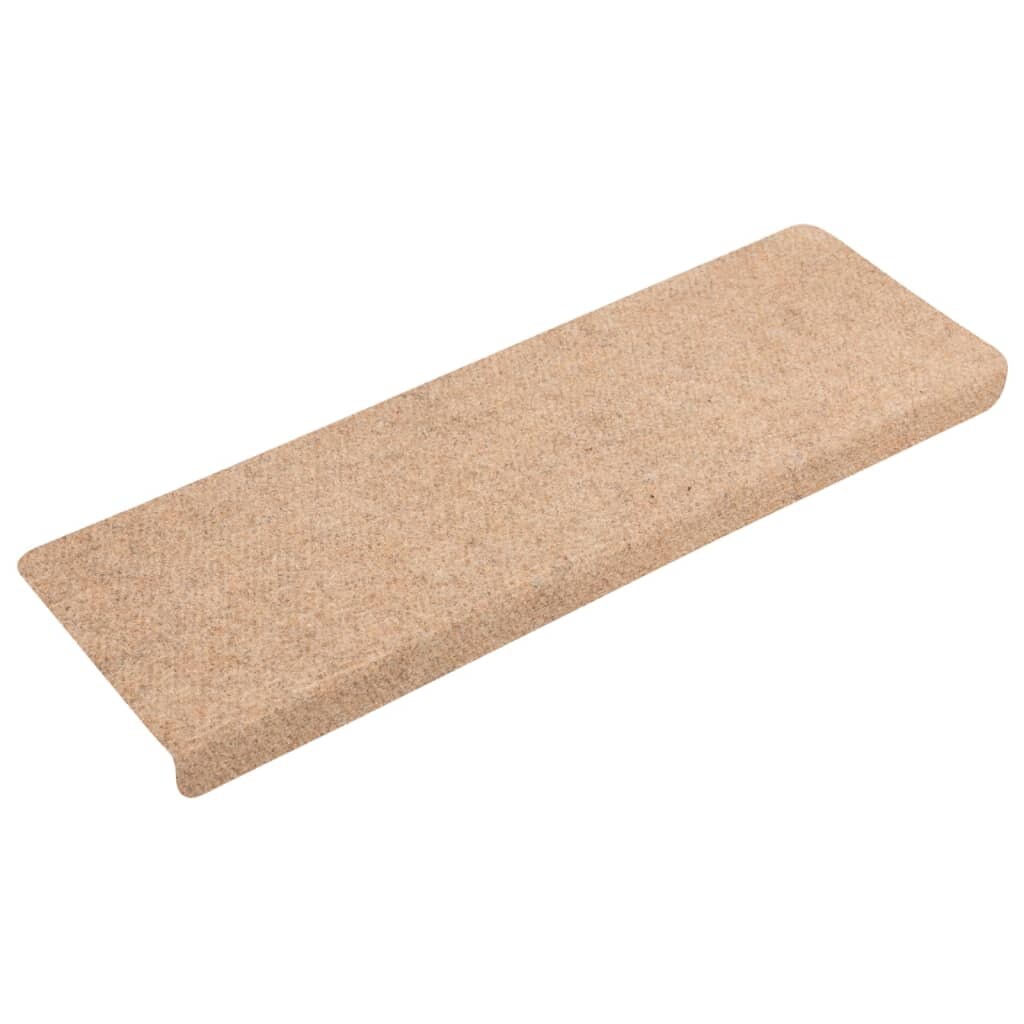 vidaXL Trapmatten 15 st 65x21x4 cm naaldvilt bruin