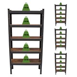 thumbnail of 4x Wohnzimmerregal 150x75x30 cm dunkel Traglast/Regal 650 kg Steckregal Schwerlastregal Lagerregal