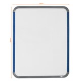 thumbnail of Nobo Magnetisches Whiteboard Mini für Tisch oder Wand QB05442ASTD Lackierter Stahl Farbiger Dünner Rahmen 280 x 360 mm Weiß