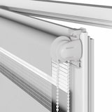 thumbnail of vidaXL Zebra rolgordijn 145x150 cm stofbreedte 140,9 cm lichtgrijs