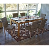 thumbnail of Lote de 6 sillas de comedor Littau, silla de mimbre Silla de cocina, ratán Kubu