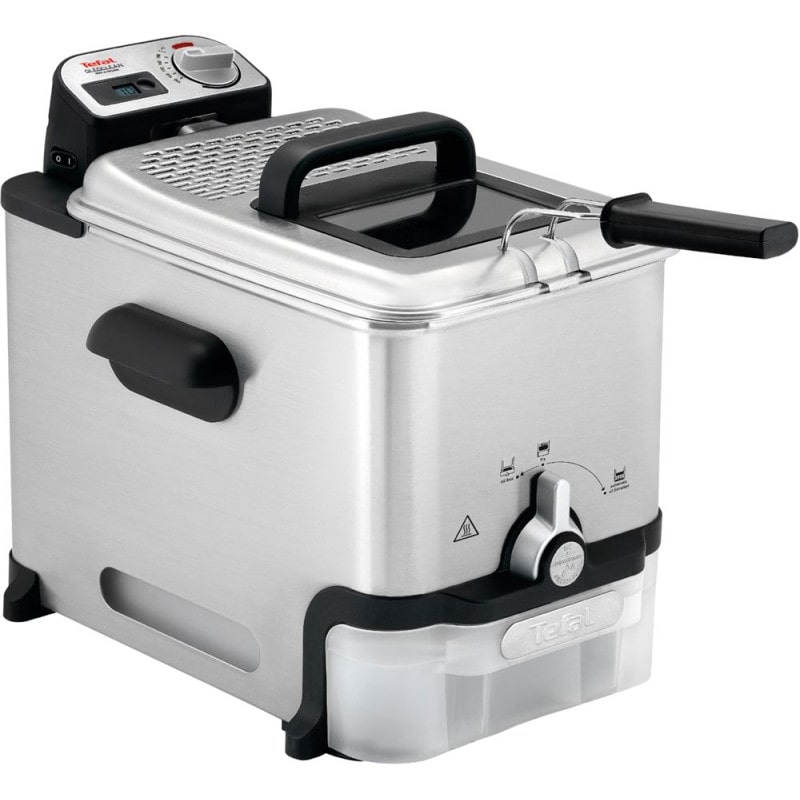 Tefal FR8041 Friggitrice 3,5L 1,2kg 2300W Metallo Controllo a Manopola Argento