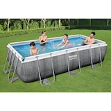 thumbnail of Piscine hors sol Rectangulaire BESTWAY 404x201x100cm - Structure Anticorrosion, Liner Triple Épaisseur, Pompe Échelle Incluses