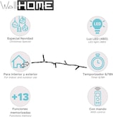 thumbnail of WellHome - Lichterkette mit 480 warmweißen LED-Lichtern und Fernbedienung mit 13 Funktionen und Timer