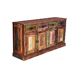 thumbnail of SIT Möbel Sideboard | 4 Türen, 4 Schubladen | Altholz lackiert | bunt | B 160 x T 40 x H 80 cm | 09113-98 | Serie RIVERBOAT