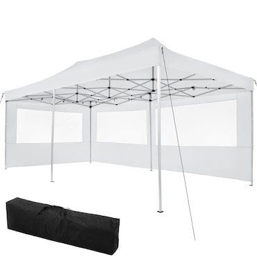 tectake Tenda VIOLA 3 x 6 m com 2 painéis laterais - Branco