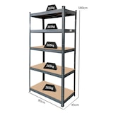 thumbnail of METRO Professional Rek KCT20A, metaal, 90 x 45 x 180 cm, legbordgewicht 265 kg, grijs