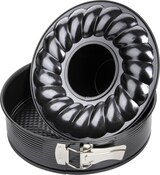 thumbnail of Zenker Black Metallic Springform mit Flach- und Rohrboden, Spring Form, Backform, Kuchenform, Stahlblech mit Antihaftbeschichtung / Antihaft Classic,