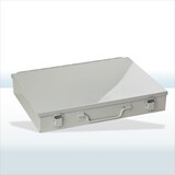 thumbnail of PROREGAL Stahlblechkästen mit Spannverschluss 11 Fächer | HxBxT 5x33x23cm | Lichtgrau