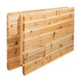 thumbnail of Set brouwer tafel en inklapbare houten banken 218 cm