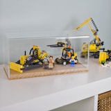 thumbnail of Acryl Vitrine mit Holzsockel für Figuren, HMF 46881, 14 x 14 x 22 cm