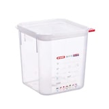thumbnail of Recipiente quadrado Araven de 4 litros, 18x18x19cm, em PP, com tampa hermética.