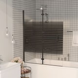 thumbnail of vidaXL Douchewand inklapbaar 120x140 cm ESG zwart