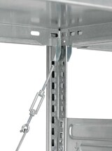thumbnail of PROREGAL Profi-Lagerregal Stecksystem | Grundregal/Grundfeld | HxBxT 200x130x60cm | Fachlast 110kg | Verzinkt