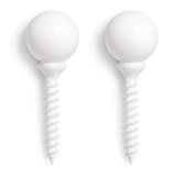 thumbnail of DanDiBo Wandhaken Garderobe Garderobenhaken Weiß Kleiderhaken Büroklammer 32 cm Klammer Jackenaufhänger Haken Metall