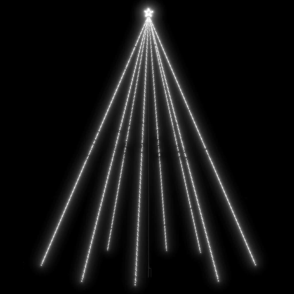 vidaXL Weihnachtsbaum-Lichterketten Indoor Outdoor 1300 LEDs Kaltweiß