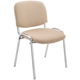 thumbnail of Chaise visiteur Ken support chromé tissu Crème