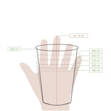 thumbnail of greenbox - Eisbecher aus Pappe XXL, 400 ml, max. 450 ml, Ø 92 mm, braun, 50 St.