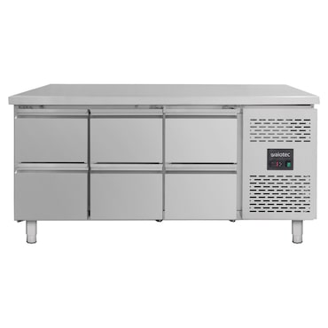 Banco refrigerato 6 cassetti temp. da -2°C a +8°C