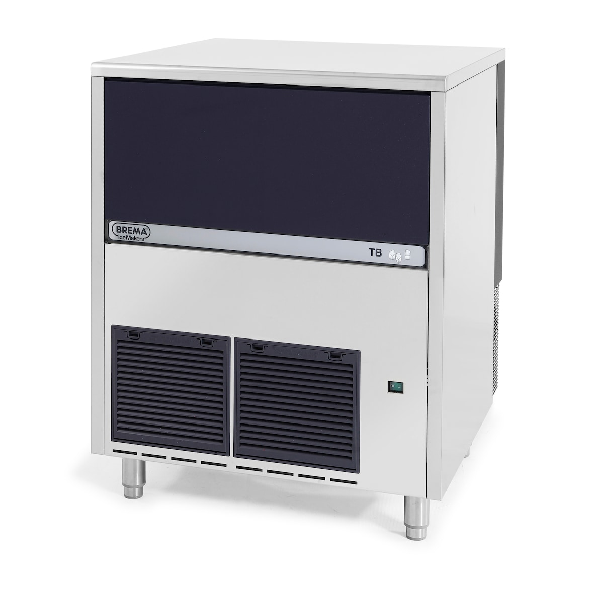 BREMA - Machine à glace nuggets 148 kg/24h, réserve 40kg, condenseur air - TB 1404 A-HC