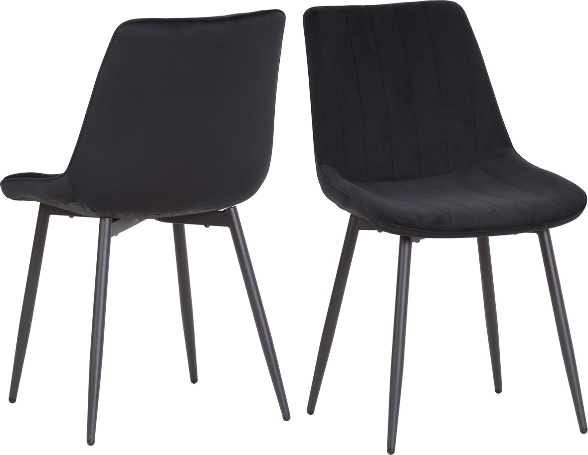 Albatros Esszimmerstuhl Bosa 2er Set Schwarz