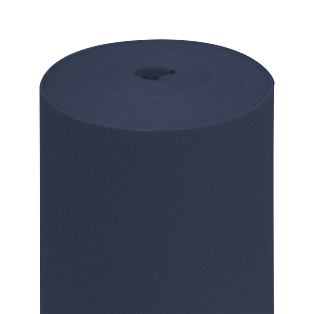 6 Unités - "Tête-À-Tête" Pré. 120Cm (20 Feu.)  55 G/M2 0,40X24 M Bleu Marine Airlaid - Garcia de Pou