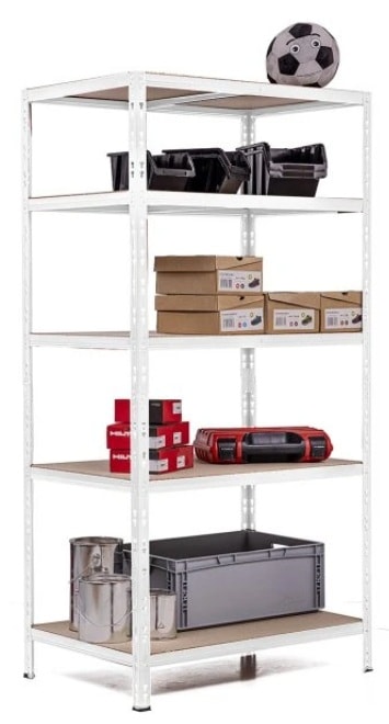 Etagère 5 plateaux bois /métal 60x90xH180 cm 265 kg/plateau