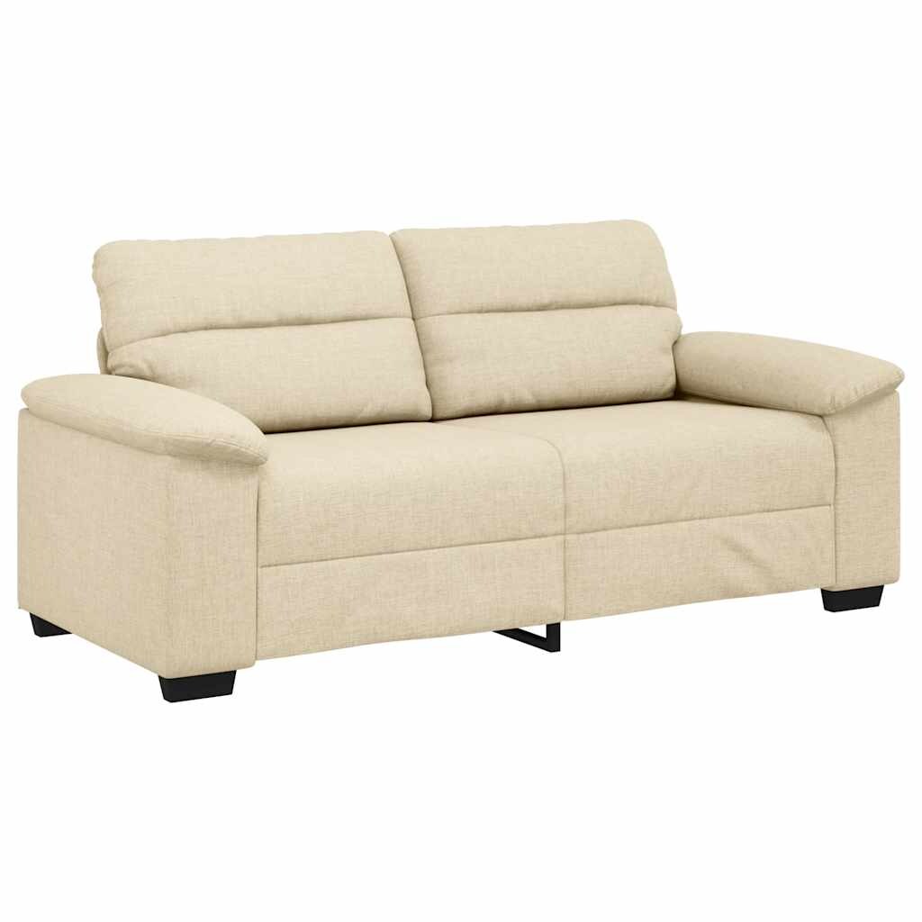 vidaXL 2-Sitzer-Sofa Creme 180x81x84 cm Stoff