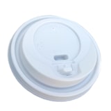 thumbnail of 500 Deckel für Coffee to go Becher 0,2l-8oz, weiß, mit Verschluss 80mm