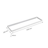 thumbnail of 120x30 Aufputz Rahmen Aufbaurahmen Deckenanbau Aufputzmontage Rahmen für LED Panele inkl.bau Elemente